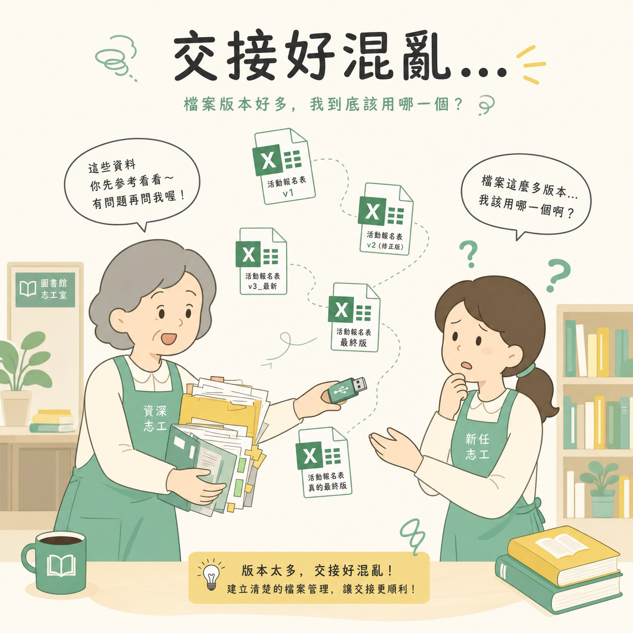 管理員交接資料混亂